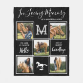 Gedächtnistraining für Personalisierte Pferde Fleecedecke (Vorderseite)