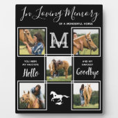 Gedächtnistraining für Personalisierte Pferde Fotoplatte (Vorderseite)