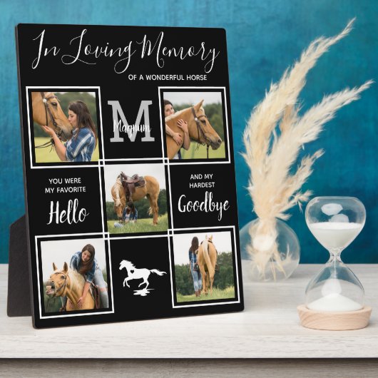 Gedächtnistraining für Personalisierte Pferde Fotoplatte (Seite)