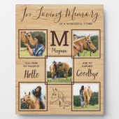 Gedächtnistraining für Personalisierte Pferde Fotoplatte (Vorderseite)