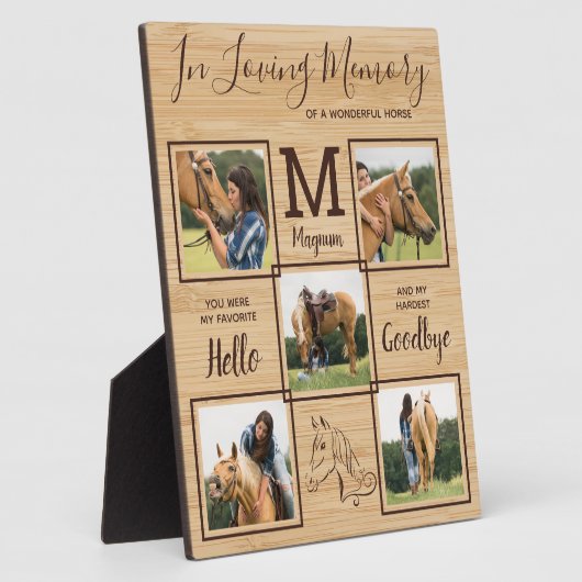 Gedächtnistraining für Personalisierte Pferde Fotoplatte (Seite)