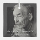 Gedächtnistraining im eleganten Foto Ornament Aus Glas (Vorderseite)