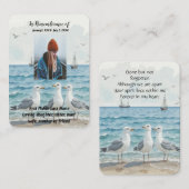 Gedächtnistraining Ocean Seagulls Beach Visitenkarte (Vorne/Hinten)