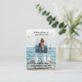 Gedächtnistraining Ocean Seagulls Beach Visitenkarte (Stehend Vorderseite)