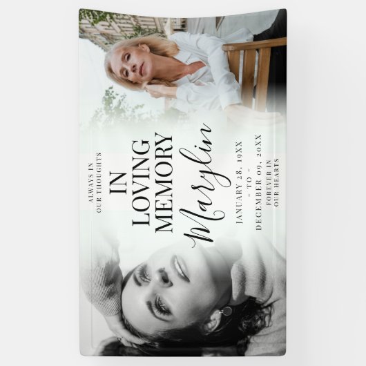 Gedächtnistraining vor und nach dem Foto Banner (Vertikal)