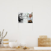 Gedächtnistraining vor und nach dem Foto Poster (Küche)