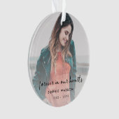 Gedächtnistraining zum Foto des Beileids Ornament (Vorderseite)