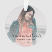 Gedächtnistraining zum Foto des Beileids Ornament (Vorderseite)