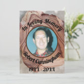 Gedächtnistraining zum Gedächtnis aus versteinerte Einladung (Stehend Vorderseite)