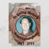 Gedächtnistraining zum Gedächtnis aus versteinerte Einladung (Vorne/Hinten)