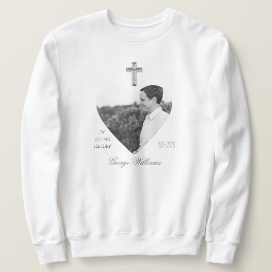 Gedächtnistraining zum Gedächtniskreuz - Foto Sweatshirt (Design vorne)