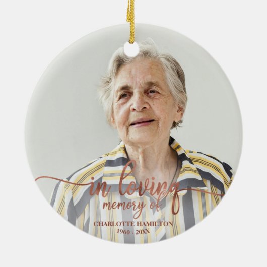 Gedächtnistraining zum Niedlichen Personalisierten Keramik Ornament (Hinten)