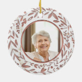 Gedächtnistraining zum Personalisierten Foto Keramik Ornament (Hinten)