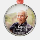 Gedächtnistraining zum Personalisierten Foto Ornament Aus Metall (Vorne)