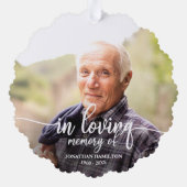 Gedächtnistraining zum Personalisierten Foto Ornament Karte (Rückseite)