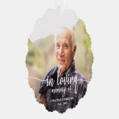 Gedächtnistraining zum Personalisierten Foto Ornament Karte (Rechts)