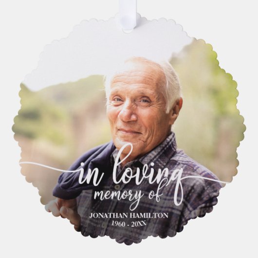 Gedächtnistraining zum Personalisierten Foto Ornament Karte (Vorderseite)