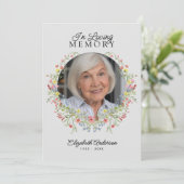 Gedächtnistraining zur Erinnerungswasserfarben-Wil Einladung (Stehend Vorderseite)