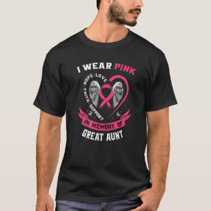 Gedächtnisverlust Ich trage rosa Tante Brustkrebs T-Shirt