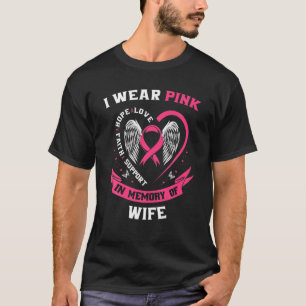 Gedächtnisverlust Rosa für das Wissen um Brustkreb T-Shirt