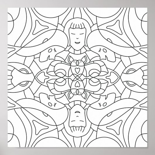 Gedächtnisvoller Sommer: Spielerisches Farbposter Poster (Vorne)