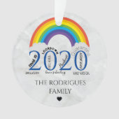 Gedächtnisvoller Weihnachtsbaum 2020 Ornament (Vorderseite)