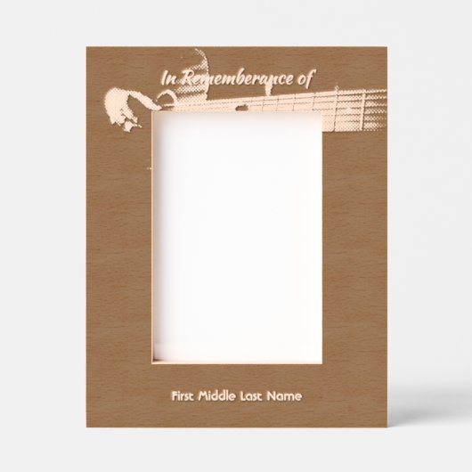 Gedächtniswahre Erinnerung Musikgitarre Geätzte Rahmen (Vorderseite)