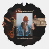 Gedächtniswahre Erinnerung Musikgitarre Ornament Karte (Vorderseite)