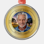 Gedächtniswahre im Gedächtnis des Fotos Ornament Aus Metall (Vorne)