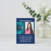 Gedächtniswahre Schwimmer-Rettungsschwimmer Visitenkarte (Stehend Vorderseite)