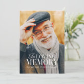 Gedächtniswelt Modernes Foto Gedenkmal Dankeskarte (Stehend Vorderseite)