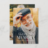 Gedächtniswelt Modernes Foto Gedenkmal Dankeskarte (Vorne/Hinten)