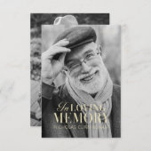 Gedächtniswelt Modernes Foto Gedenkmal Dankeskarte (Vorne/Hinten)