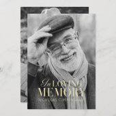 Gedächtniswelt Modernes Foto Gedenkmal Dankeskarte (Vorne/Hinten)