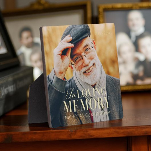 Gedächtniswelt Modernes Foto Gedenkmal Fotoplatte