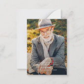 Gedächtniswelt Modernes Foto Gedenkmal Mitteilungskarte (Rückseite)