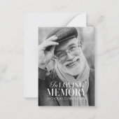 Gedächtniswelt Modernes Foto Gedenkmal Mitteilungskarte (Vorderseite)