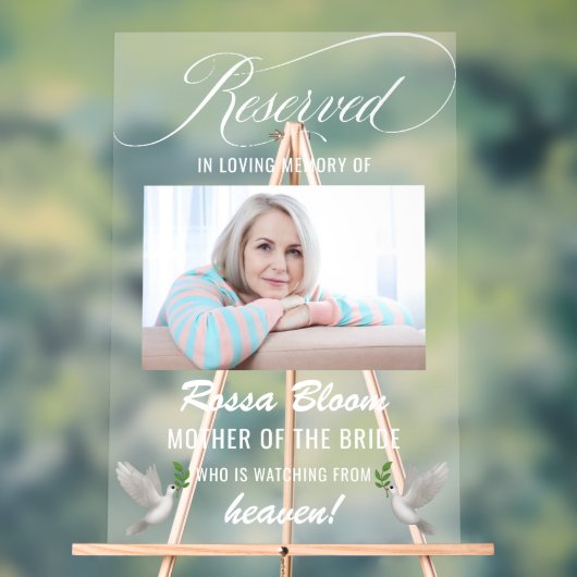 Gedächtniswochenende im Love Memory vorbehalten Ge Acrylschild (Neutral)