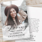 Gedächtniswolken-Gedächtnis Modernes Foto Dankeskarte