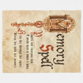 Gedächtniszauber Fleecedecke (Vorderseite (Horizontal))