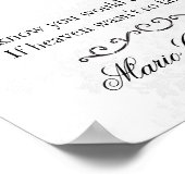 Gedächtniszeichen - Gelbe goldene Blumen Poster (Ecke)