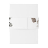 Gedämpft erröten rosa Blumen| Einladungsbanderole (Rückseitenbeispiel)