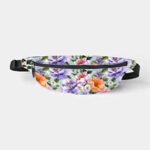 Gedämpfte bunte Blumen Boho-Blume  Bauchtasche