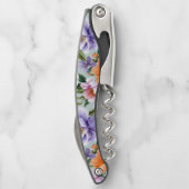 Gedämpfte bunte Blumen Boho-Blume  Kellnermesser (Rückseite)