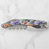 Gedämpfte bunte Blumen Boho-Blume  Kellnermesser (Rückseite)