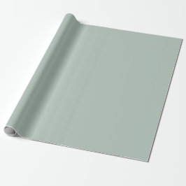 Gedämpfte Eukalyptusgrün-Farbe Geschenkpapier