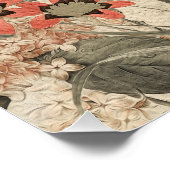 Gedämpfte Farben Blumen Collage Poster (Ecke)