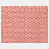 Gedämpfte florale Boho-Magie Fleecedecke (Vorderseite (Horizontal))