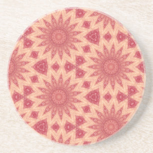 Gedämpfte florale Boho-Magie Getränkeuntersetzer