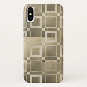 Gedämpfte goldene Quadrate moderne geometrische Gl Case-Mate iPhone Hülle